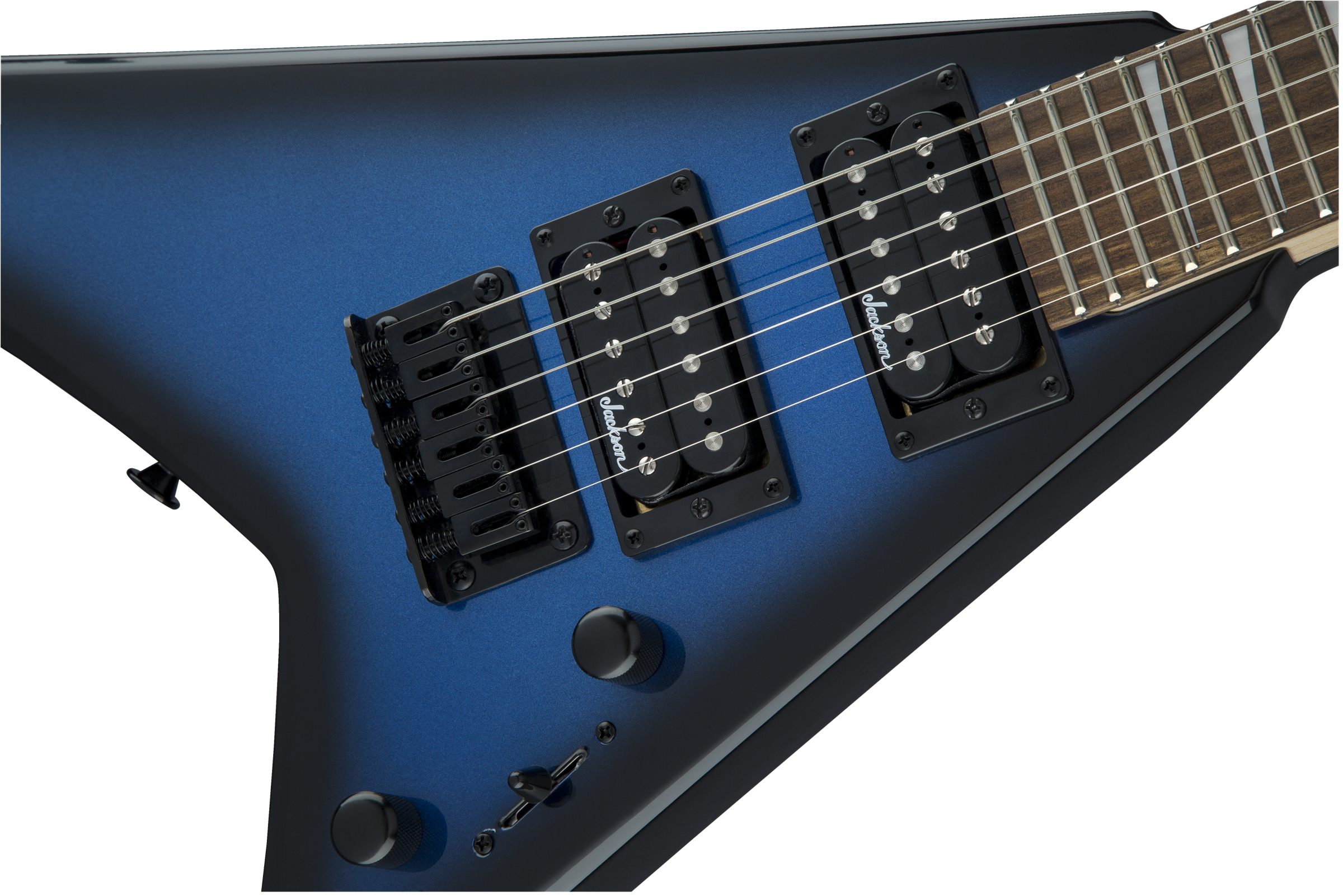 Jackson Rr Minion Js1x - Metallic Blue Burst - Guitare Électrique Enfant - Variation 4
