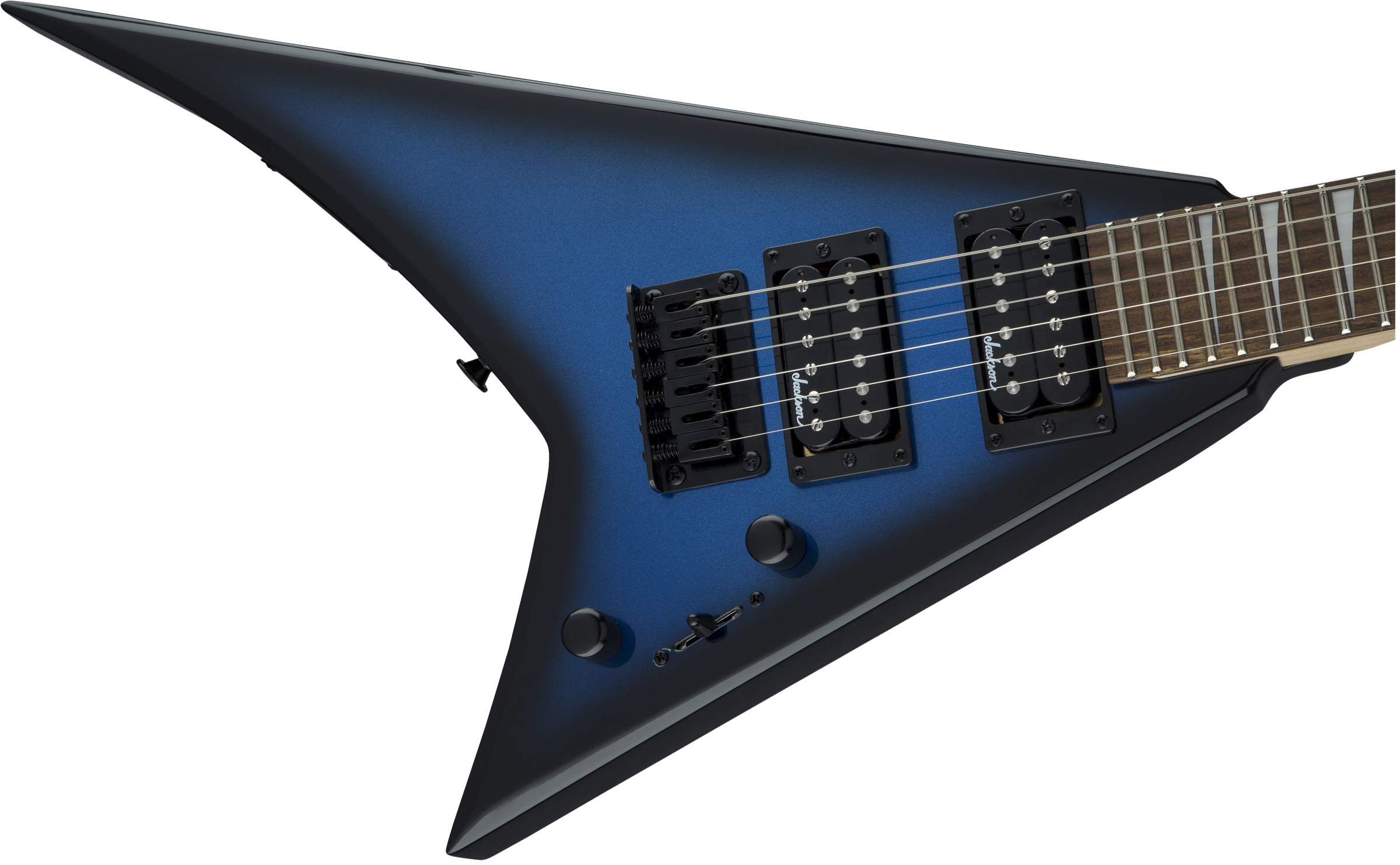 Jackson Rr Minion Js1x - Metallic Blue Burst - Guitare Électrique Enfant - Variation 5