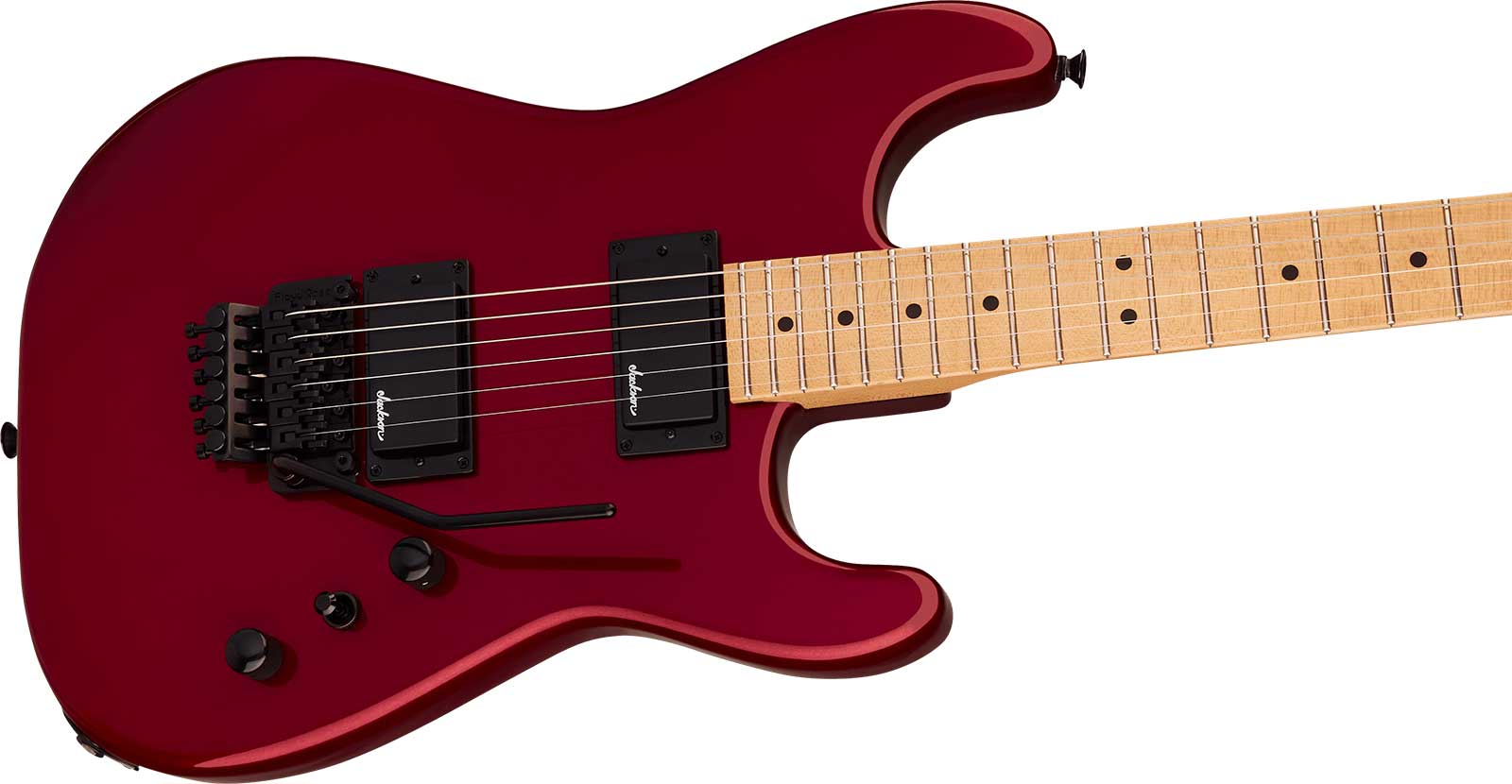 Jackson San Dimas Sd1 Hh Fr Mpl Pro Origins 1985 Mex 2h Fr Mn - Candy Apple Red - Guitare Électrique Forme Str - Variation 2