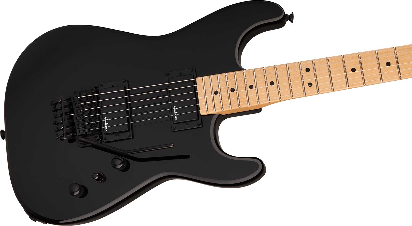 Jackson San Dimas Sd1 Hh Fr Mpl Pro Origins 1985 Mex 2h Fr Mn - Gloss Black - Guitare Électrique Forme Str - Variation 2