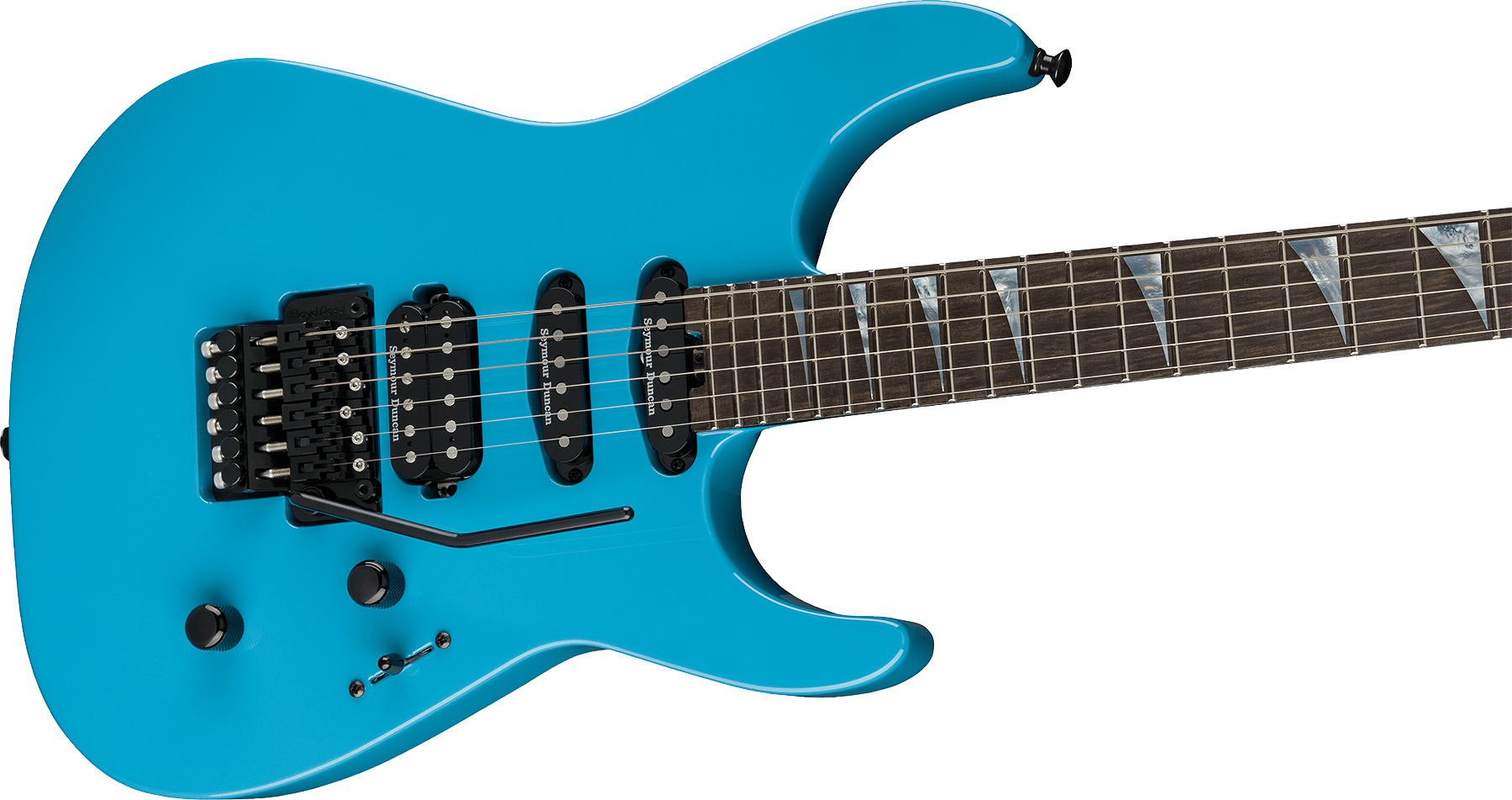 Jackson Soloist Sl3 American Series Usa Hss Seymour Duncan Fr Eb - Riviera Blue - Guitare Électrique Forme Str - Variation 2