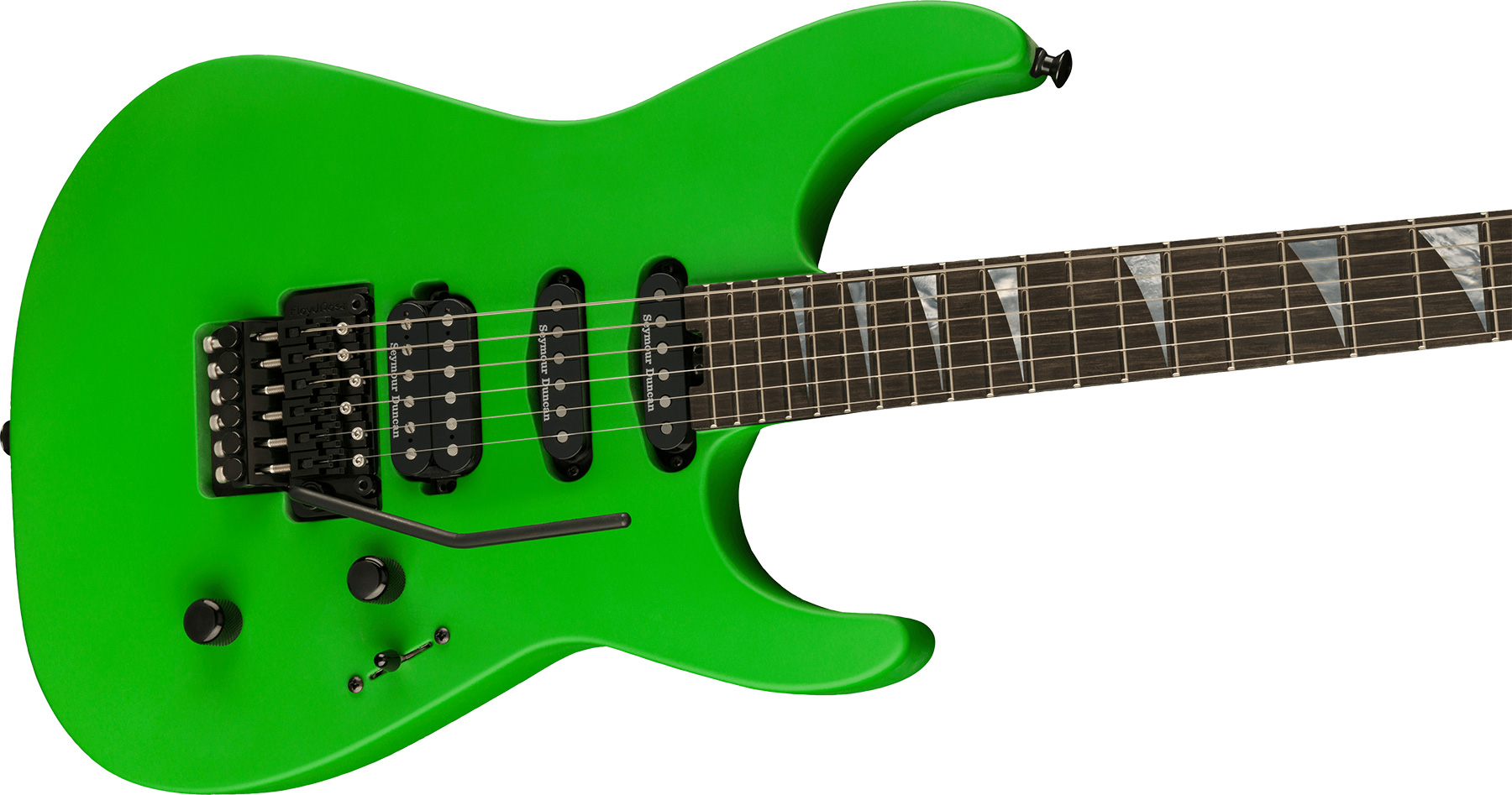 Jackson Soloist Sl3 American Series Usa Hss Seymour Duncan Fr Eb - Satin Slime Green - Guitare Électrique Forme Str - Variation 2