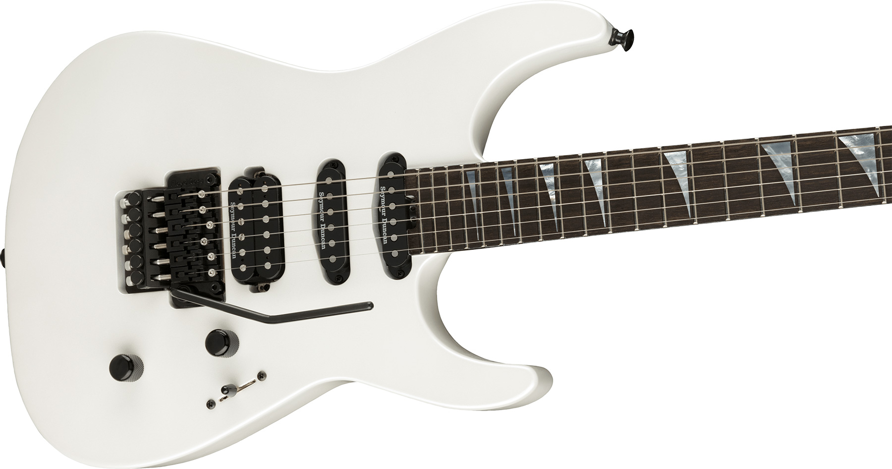 Jackson Soloist Sl3 American Series Usa Hss Seymour Duncan Fr Eb - Platinum Pearl - Guitare Électrique Forme Str - Variation 2