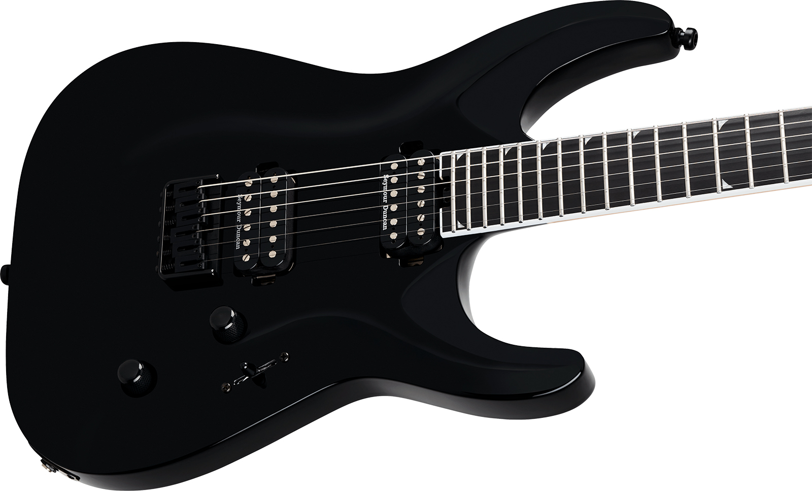 Jackson Soloist Sla2 Ht Pro Plus 2h Seymour Duncan Eb - Gloss Black - Guitare Électrique MÉtal - Variation 2