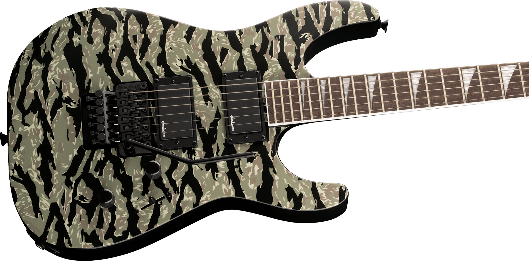 Jackson Soloist Slx Dx 2h Fr Lau - Tiger Jungle Camo - Guitare Électrique Forme Str - Variation 2