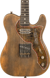 Guitare électrique forme tel James trussart SteelGuard Caster #18035 - Rust o matic gator grey driftwood 
