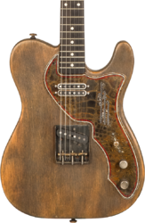Guitare électrique forme tel James trussart SteelGuard Caster #18035 - Rust o matic gator grey driftwood