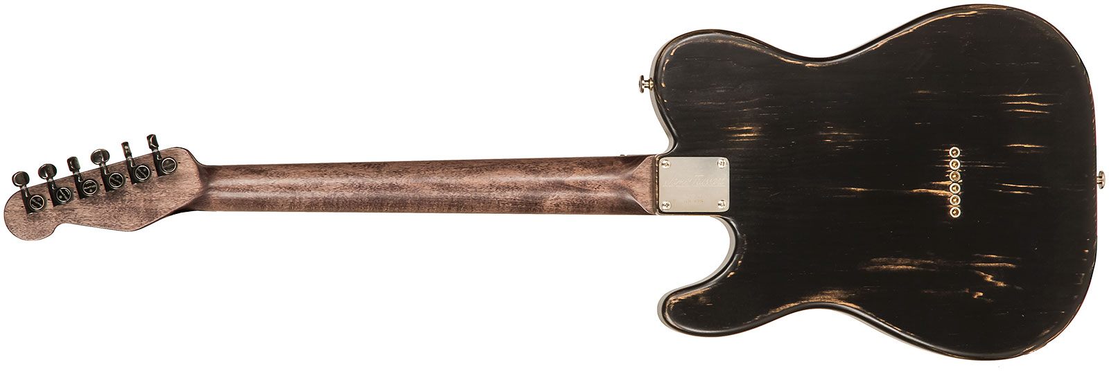 James Trussart Steeltopcaster Sh Ht Eb #21135 - Antique Silver Paisley - Guitare Électrique Forme Tel - Variation 1
