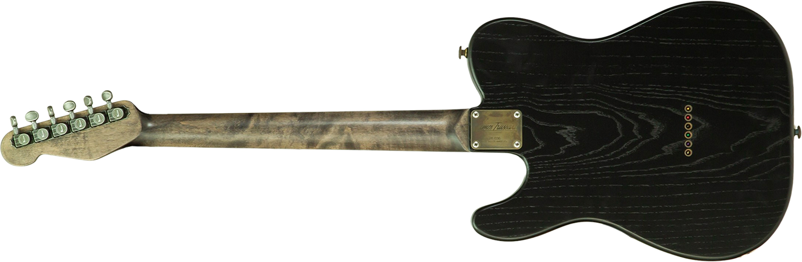 James Trussart Steeltopcaster Sh Ht Mn #26036 - Rust & Black Paisley Engraved - Guitare Électrique Forme Tel - Variation 1