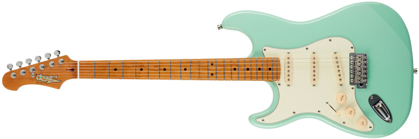 Jet Guitars Js300 Sfg Lh Gaucher  3s Trem Mn - Sea Foam Green - Guitare Électrique Forme Str - Main picture