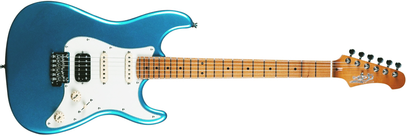 Jet Guitars Js400 Lpb Hss Trem Mn - Lake Placid Blue - Guitare Électrique Forme Str - Main picture