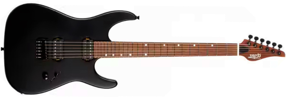 Jet Guitars Js501 Stygian 2h Ht Rw - Satin Black - Guitare Électrique Forme Str - Main picture
