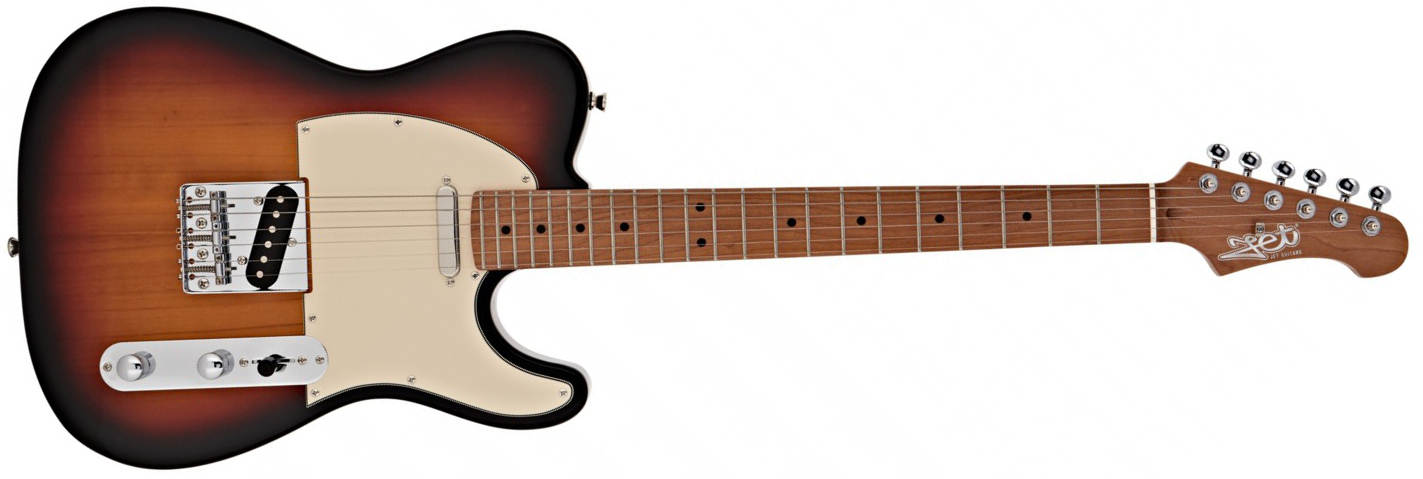 Jet Guitars Jt300 Sb 2s Ht Mn - Sunburst - Guitare Électrique Forme Tel - Main picture