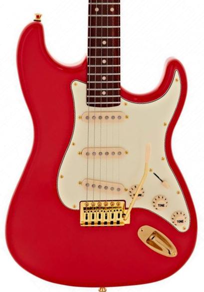 Guitare électrique forme str Jet guitars JS-380 RD G - Red