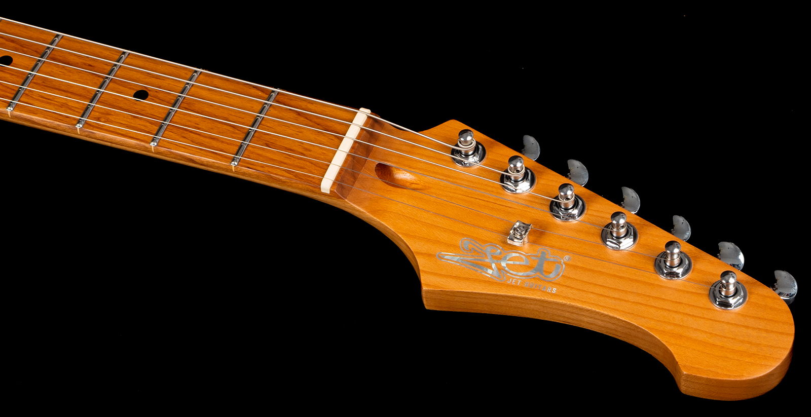 Jet Guitars Jj300 P90 Bk 2s Ht Mn - Black - Guitare Électrique RÉtro Rock - Variation 4