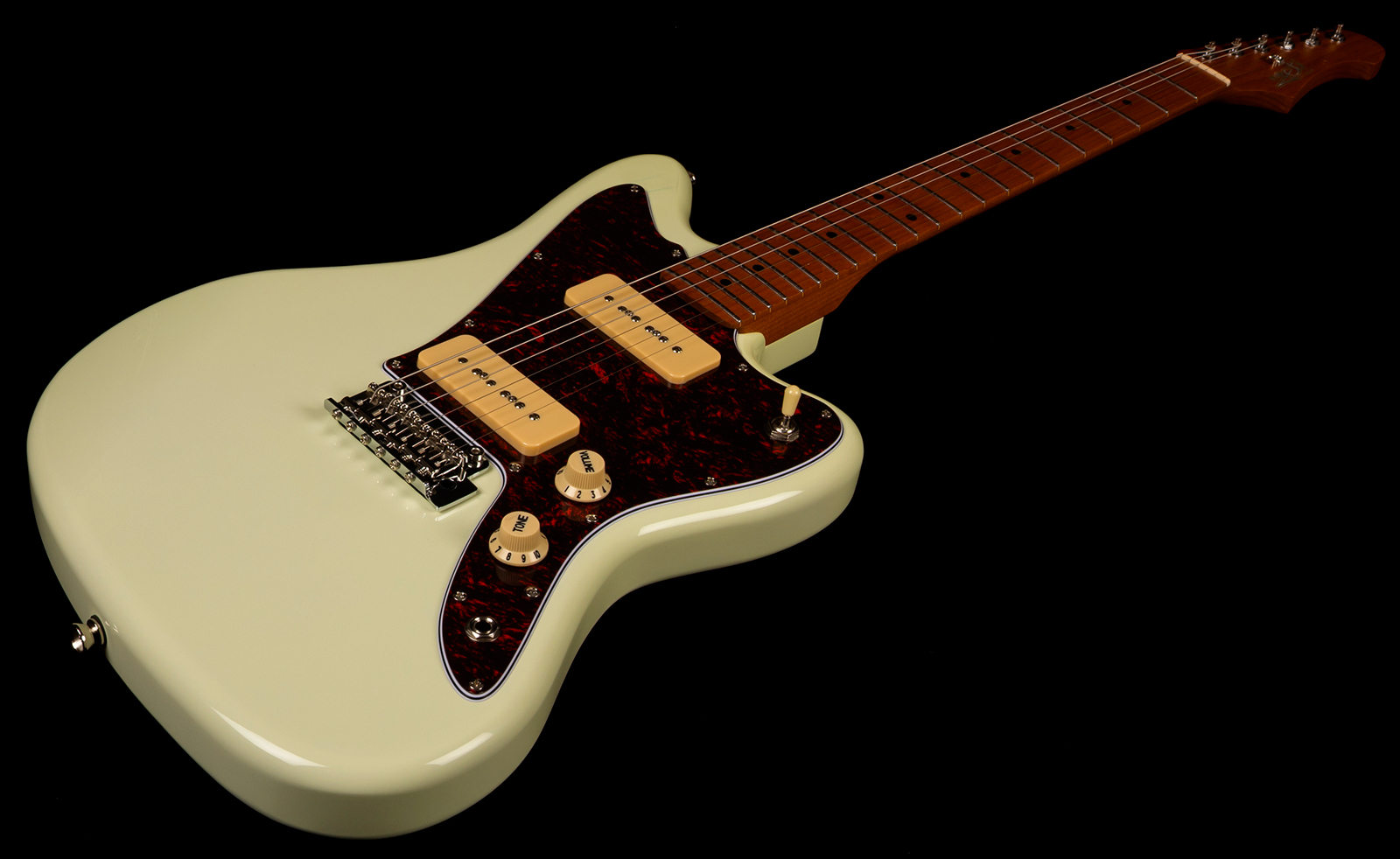 Jet Guitars Jj300 P90 Ow 2s Ht Mn - Olympic White - Guitare Électrique RÉtro Rock - Variation 2