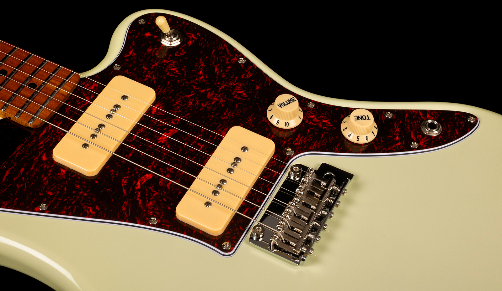 Jet Guitars Jj300 P90 Ow 2s Ht Mn - Olympic White - Guitare Électrique RÉtro Rock - Variation 3