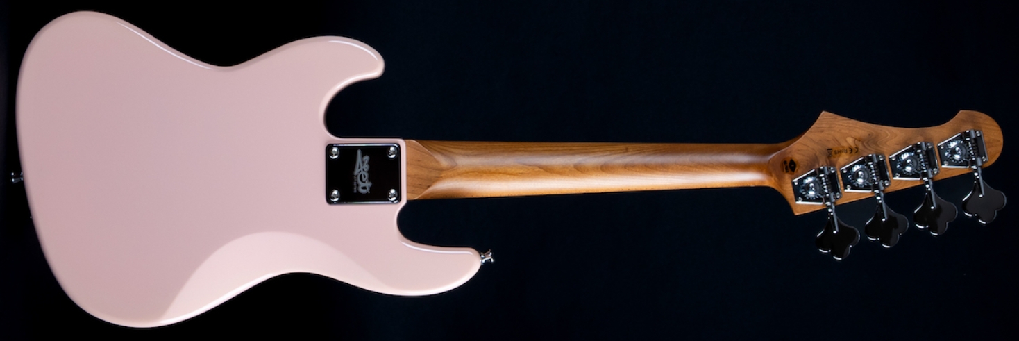 Jet Guitars Jjb300 Travel Pk Shsc Mn - Pink - Basse Électrique Voyage - Variation 1