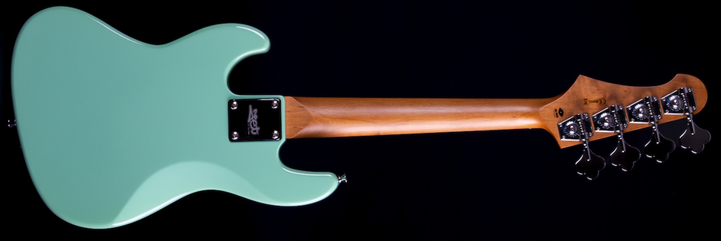 Jet Guitars Jjb300 Travel Sfg Shsc Mn - Sea Foam Green - Basse Électrique Voyage - Variation 1