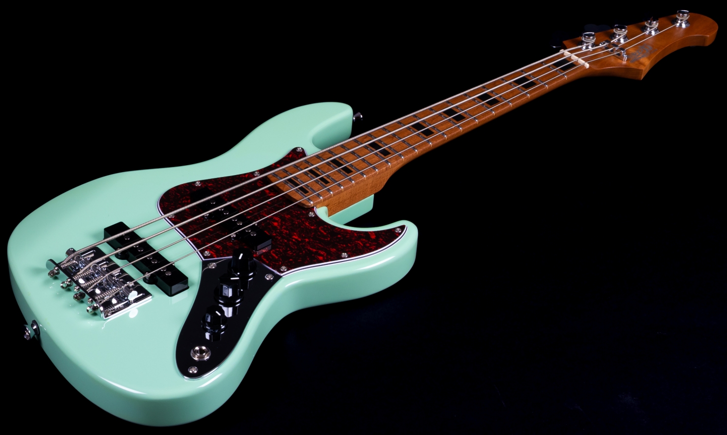 Jet Guitars Jjb300 Travel Sfg Shsc Mn - Sea Foam Green - Basse Électrique Voyage - Variation 2