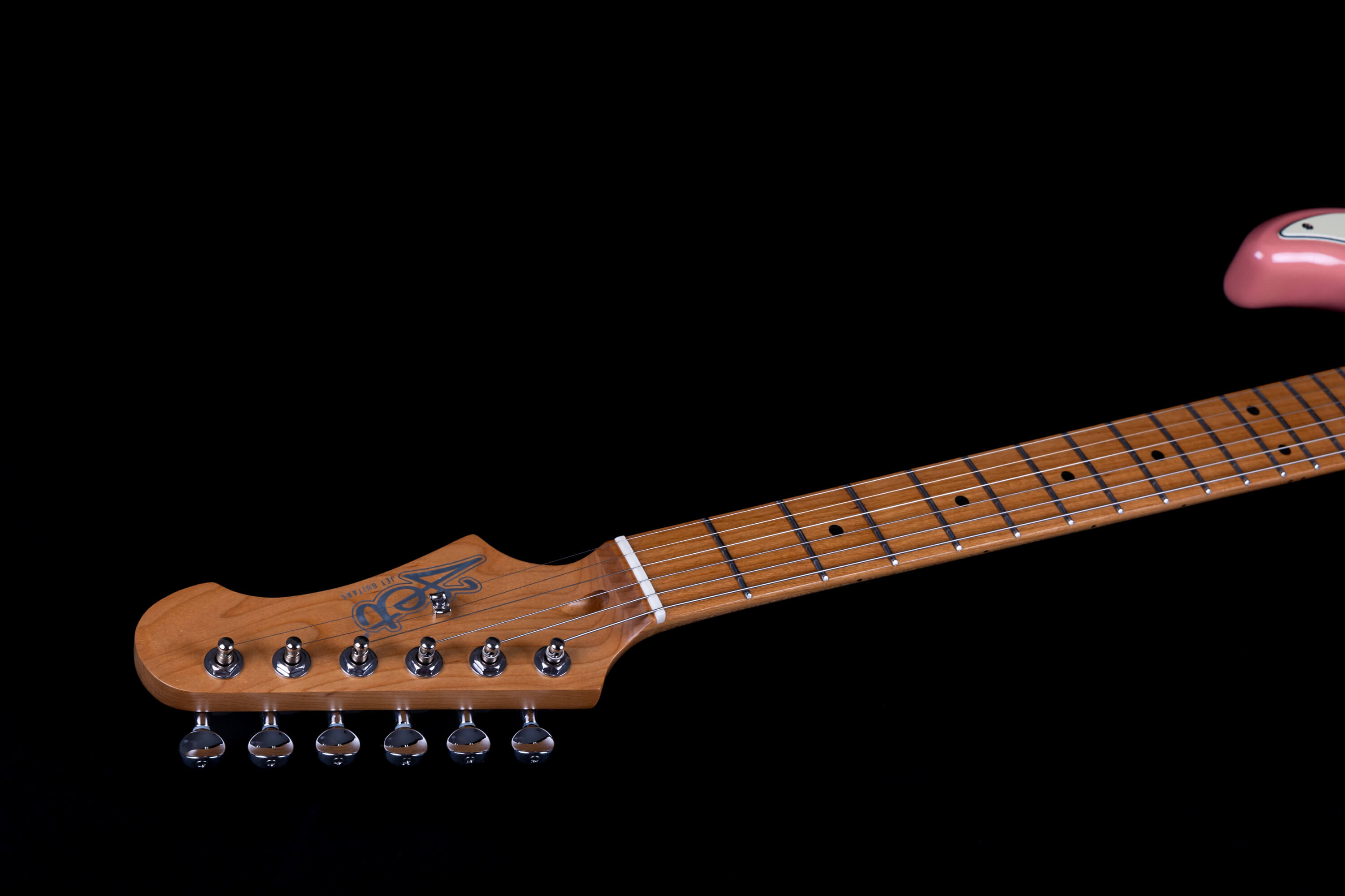 Jet Guitars Js300 Bgd 3s Trem Mn - Burgundy Pink - Guitare Électrique Forme Str - Variation 5