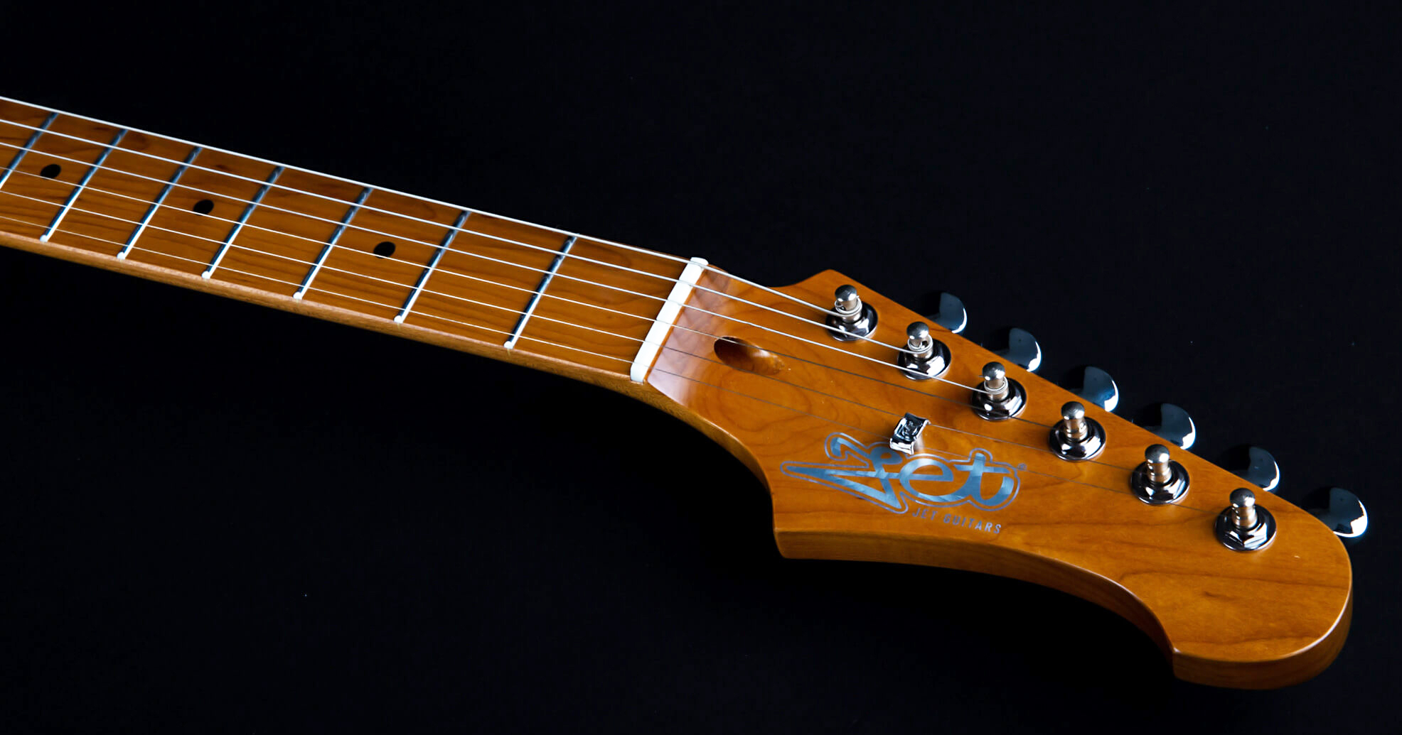 Jet Guitars Js300 Ow 3s Trem Mn - Olympic White - Guitare Électrique Forme Str - Variation 4