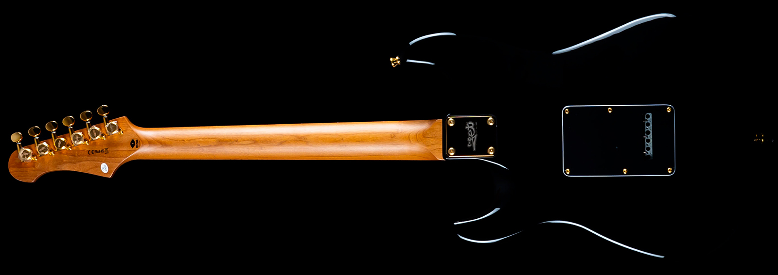 Jet Guitars Js380 Bk G 3s Trem Rw - Black - Guitare Électrique Forme Str - Variation 1