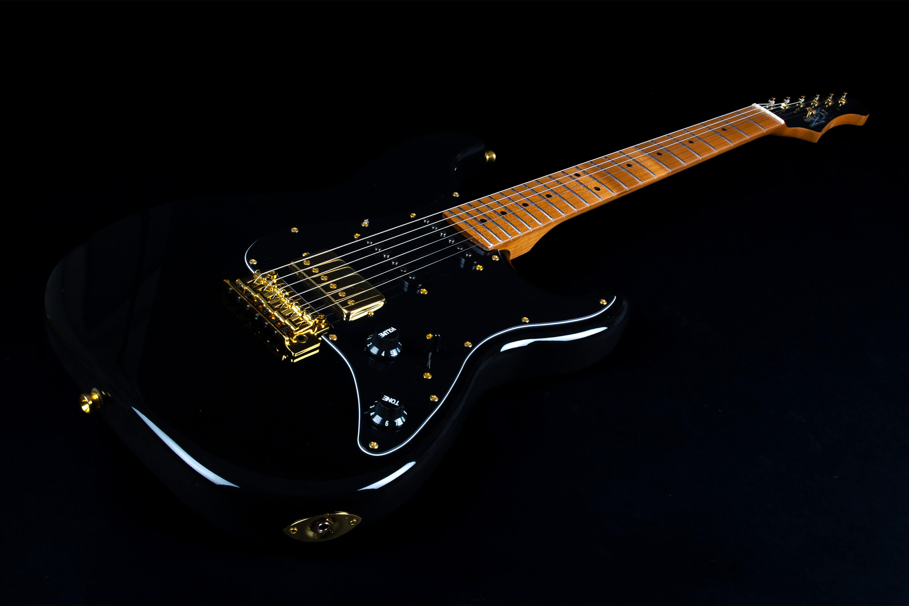Jet Guitars Js400 Bk G Hss Ht Rw - Black - Guitare Électrique Forme Str - Variation 2