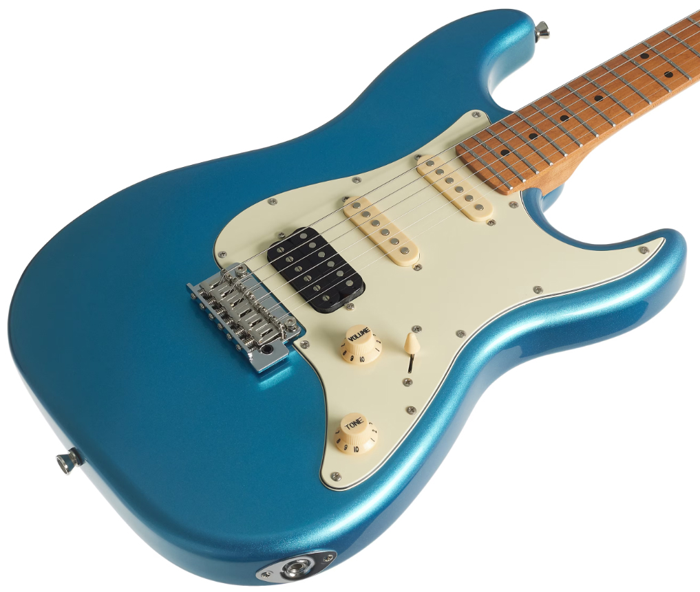 Jet Guitars Js400 Lpb Hss Trem Mn - Lake Placid Blue - Guitare Électrique Forme Str - Variation 2