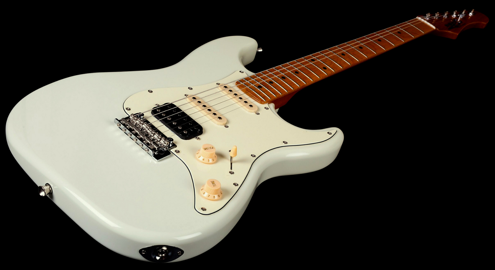 Jet Guitars Js400 Ow Hss Trem Mn - Olympic White - Guitare Électrique Forme Str - Variation 2
