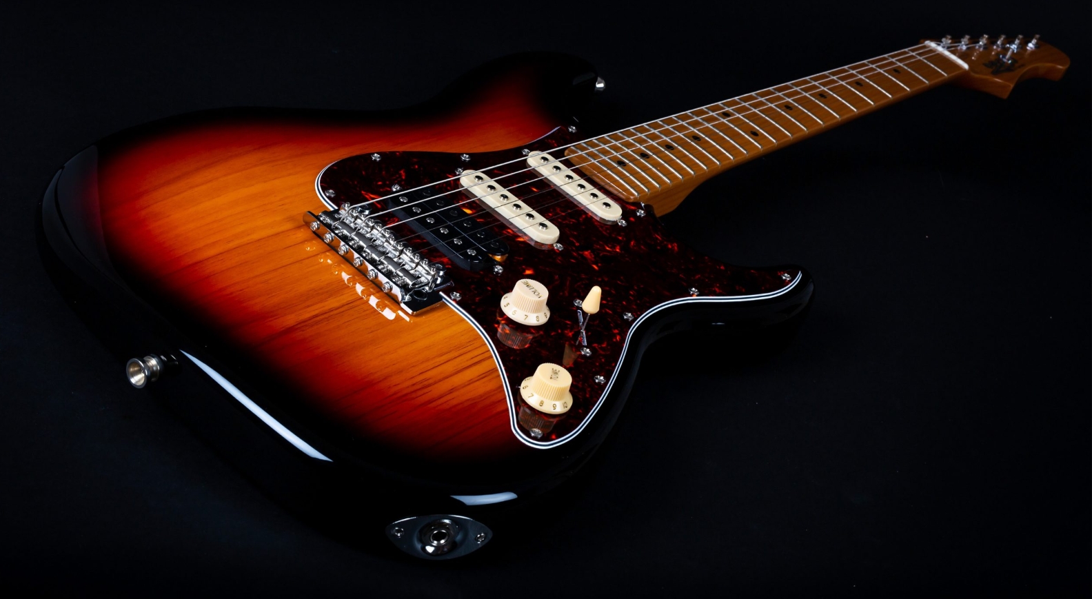 Jet Guitars Js400 Sb Lh Gaucher Hss Trem Mn - Sunburst - Guitare Électrique Forme Str - Variation 2