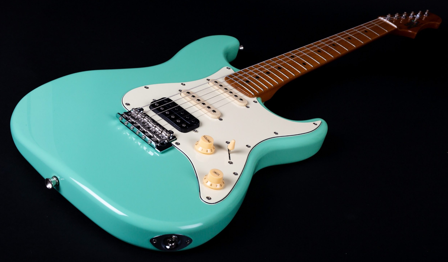 Jet Guitars Js400 Sg Hss Trem Mn - Sea Foam Green - Guitare Électrique Forme Str - Variation 2