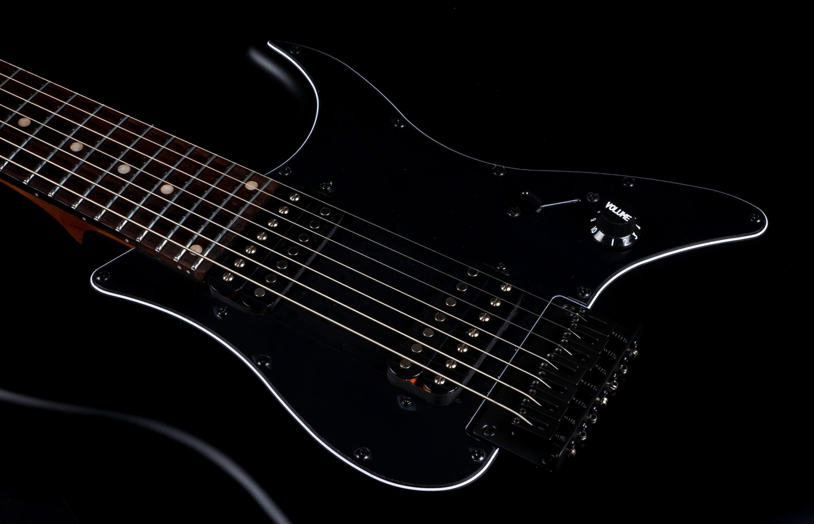 Jet Guitars Js407 Mbk 7c Baryton 2h Ht Rw - Matt Black - Guitare Électrique Baryton - Variation 3