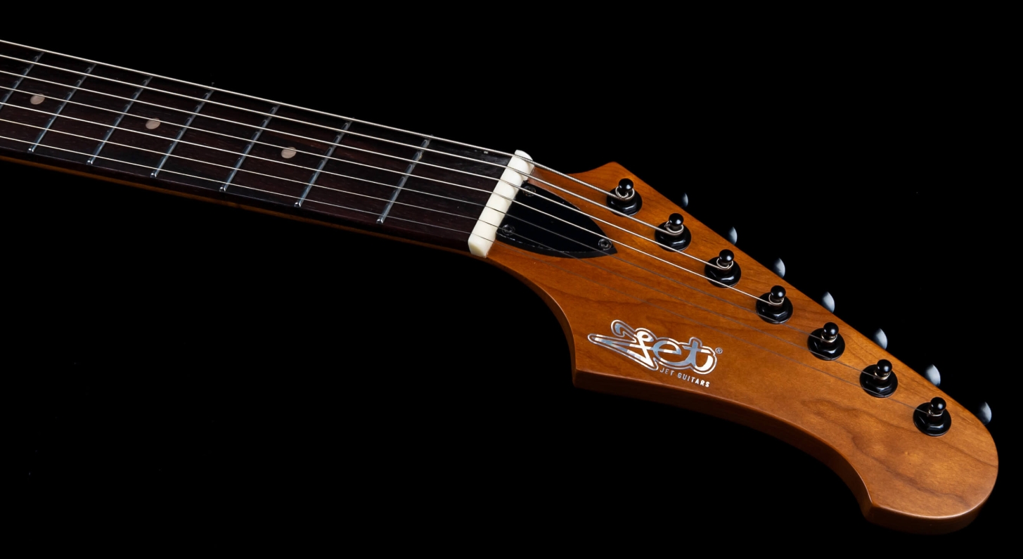 Jet Guitars Js407 Mbk 7c Baryton 2h Ht Rw - Matt Black - Guitare Électrique Baryton - Variation 4