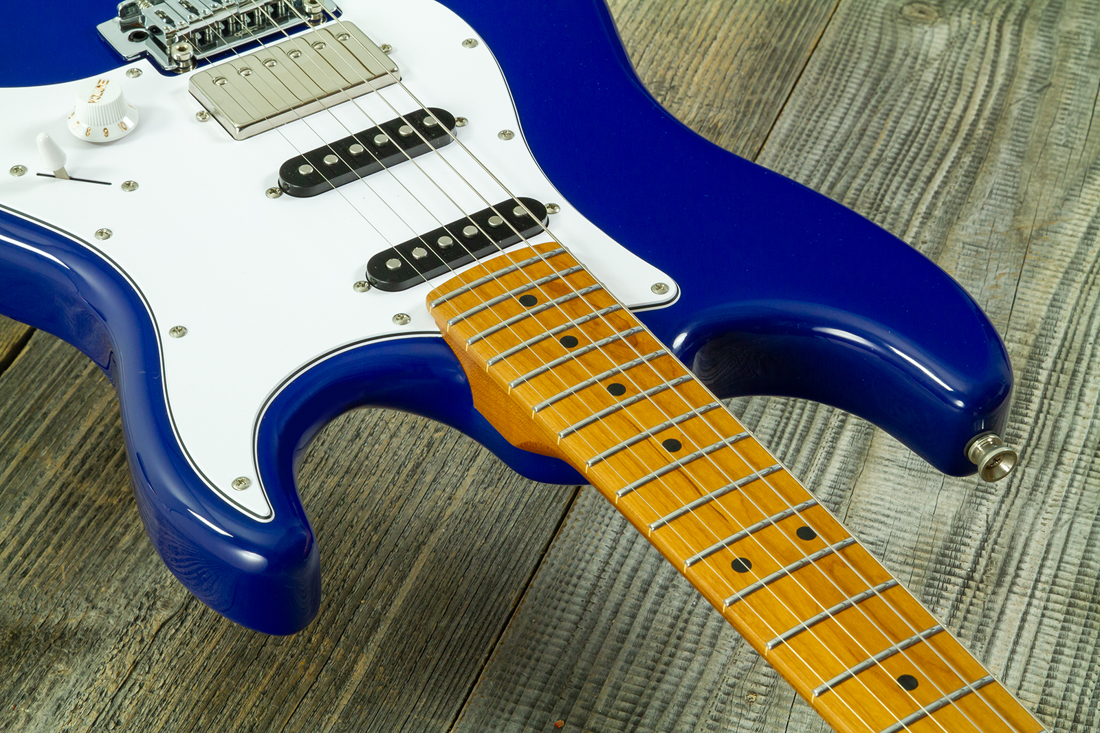 Jet Guitars Js480 Db Ltd Hss Trem Mn - Daytona Blue - Guitare Électrique Forme Str - Variation 4