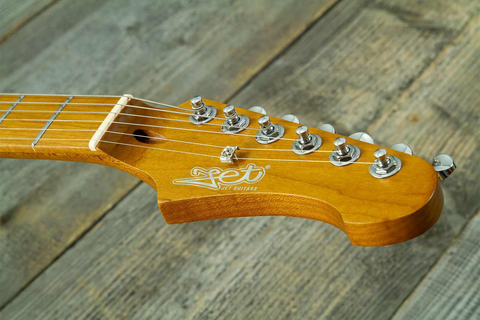 Jet Guitars Js480 Db Ltd Hss Trem Mn - Daytona Blue - Guitare Électrique Forme Str - Variation 6