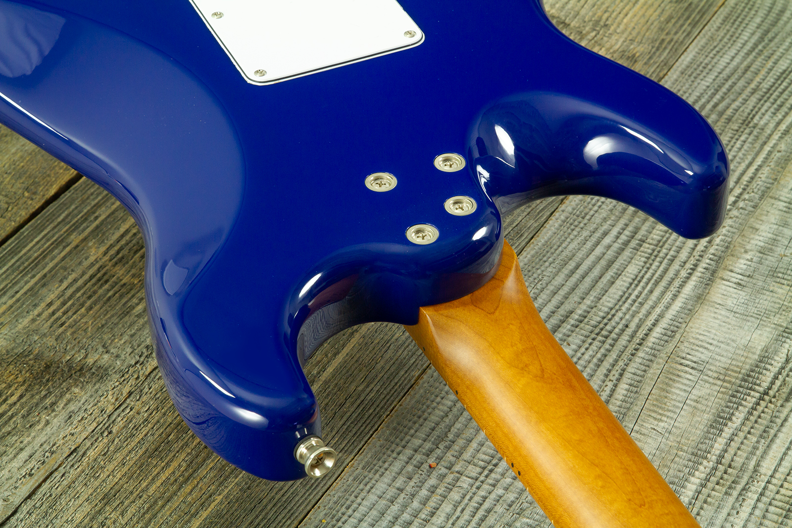Jet Guitars Js480 Db Ltd Hss Trem Mn - Daytona Blue - Guitare Électrique Forme Str - Variation 8