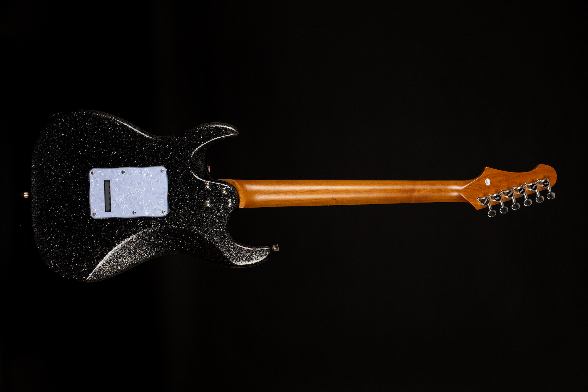 Jet Guitars Js500 Bls 2h Trem Eb - Black Sparkle - Guitare Électrique Forme Str - Variation 1