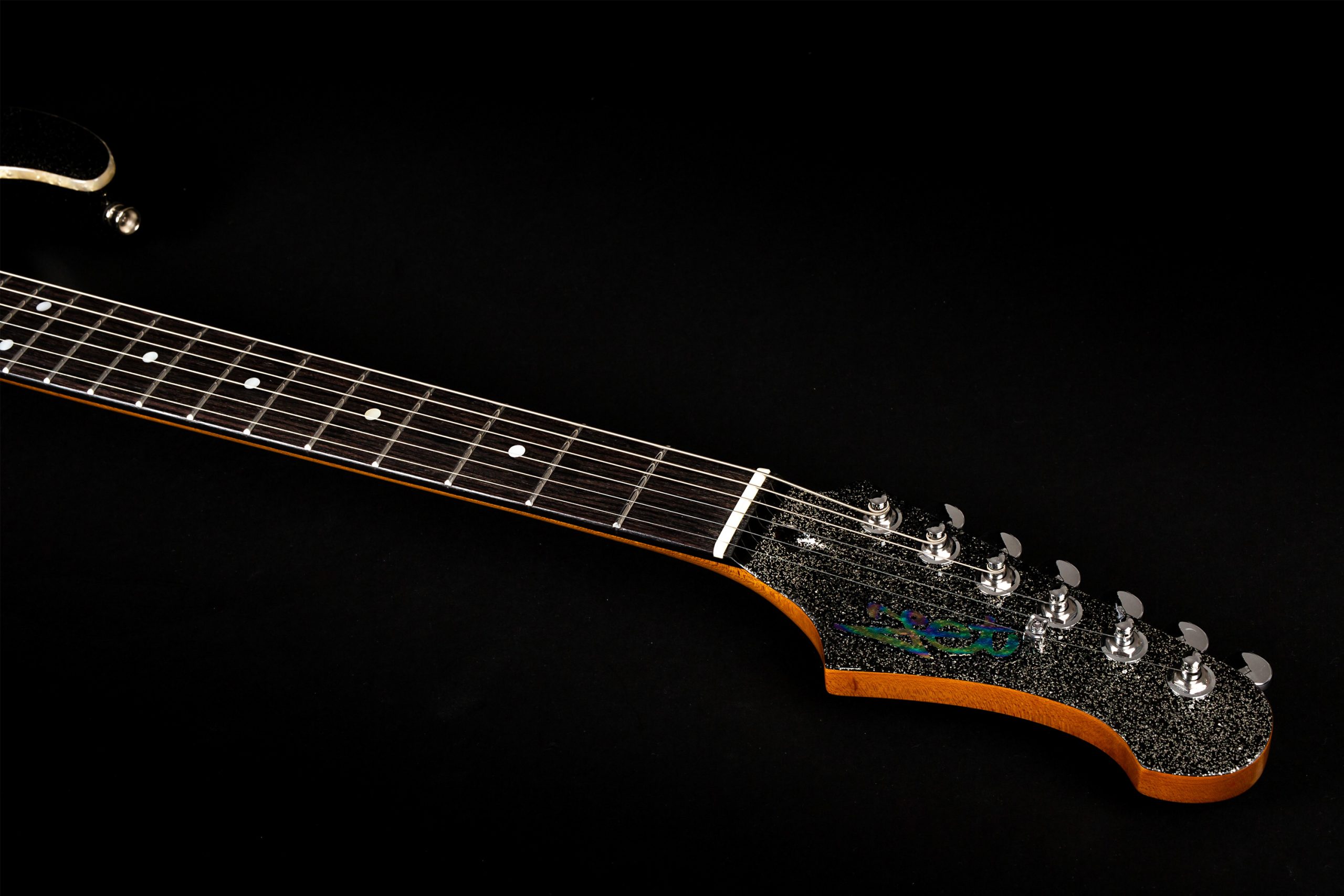 Jet Guitars Js500 Bls 2h Trem Eb - Black Sparkle - Guitare Électrique Forme Str - Variation 4