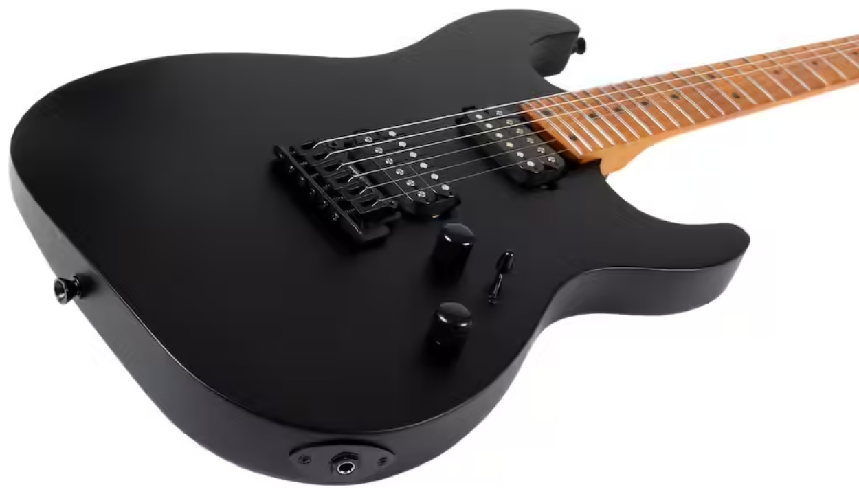 Jet Guitars Js500 Mbk 2h Trem Mn - Matt Black - Guitare Électrique Forme Str - Variation 2