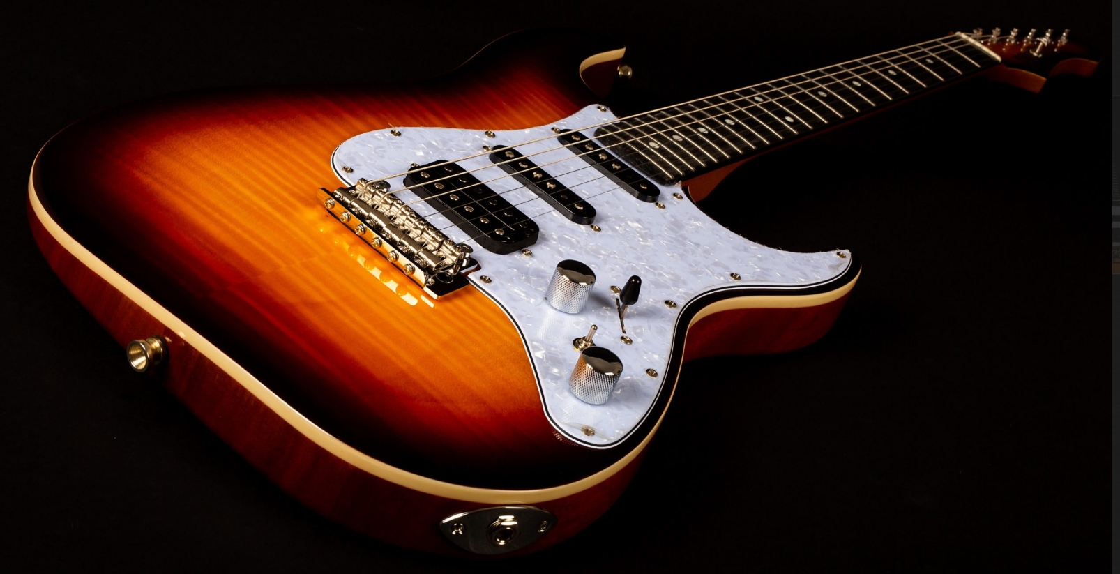 Jet Guitars Js600 Bs Trem Hss Eb - Sunburst - Guitare Électrique Forme Str - Variation 2