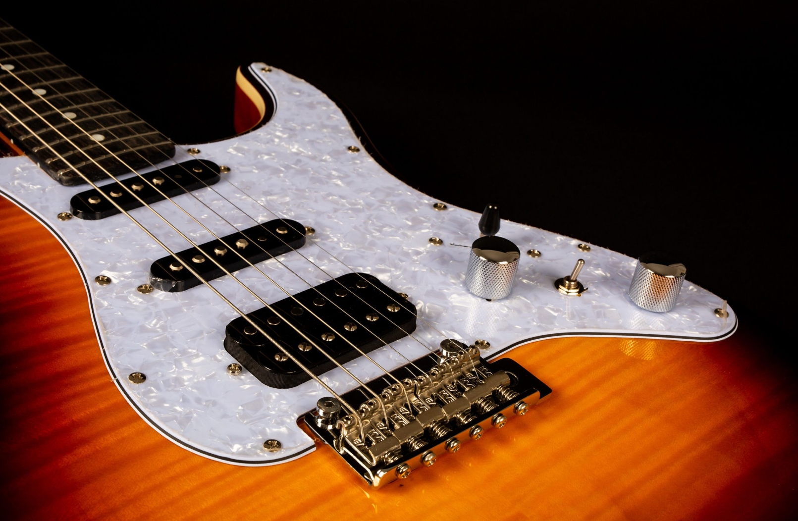 Jet Guitars Js600 Bs Trem Hss Eb - Sunburst - Guitare Électrique Forme Str - Variation 3