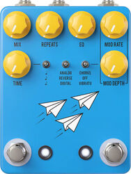Pédale reverb / delay / echo Jhs Flight Delay - Blue