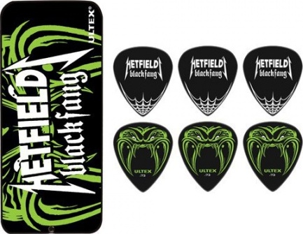 Jim Dunlop Lot De 6 James Hetfield Blackfang Ultex Collector Box 0.73mm - MÉdiator & Onglet - Main picture