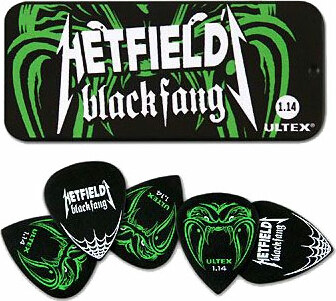 Jim Dunlop Lot De 6 James Hetfield Blackfang Ultex Collector Box 1.14mm - MÉdiator & Onglet - Main picture