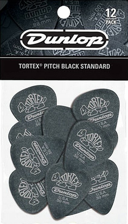 Jim Dunlop Tortex Pitch Black 488 12-set .88mm Black - MÉdiator & Onglet - Main picture