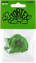 Médiator & onglet Jim dunlop 412P88 Tortex Sharp Pack de 12 - 0.88mm