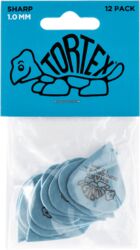 Médiator & onglet Jim dunlop 412P100 Tortex Sharp Pack de 12 - 1.00mm