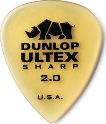 Médiator & onglet Jim dunlop Ultex Sharp 433 2.0mm
