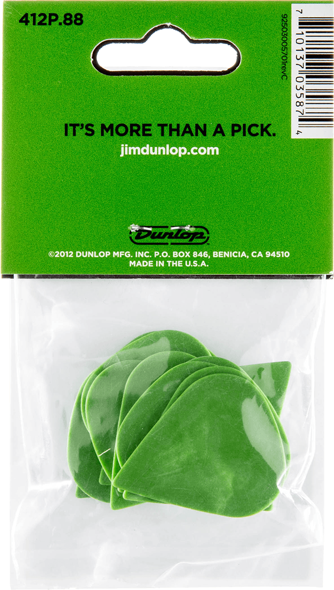 Jim Dunlop Tortex Sharp - 0.88mm Pack De 12 - MÉdiator & Onglet - Variation 1